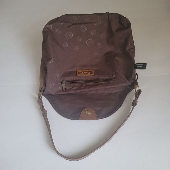 Born Genuine Leather Saddle Floral Embossed Shoulder Handbag - Picture 6 of 14